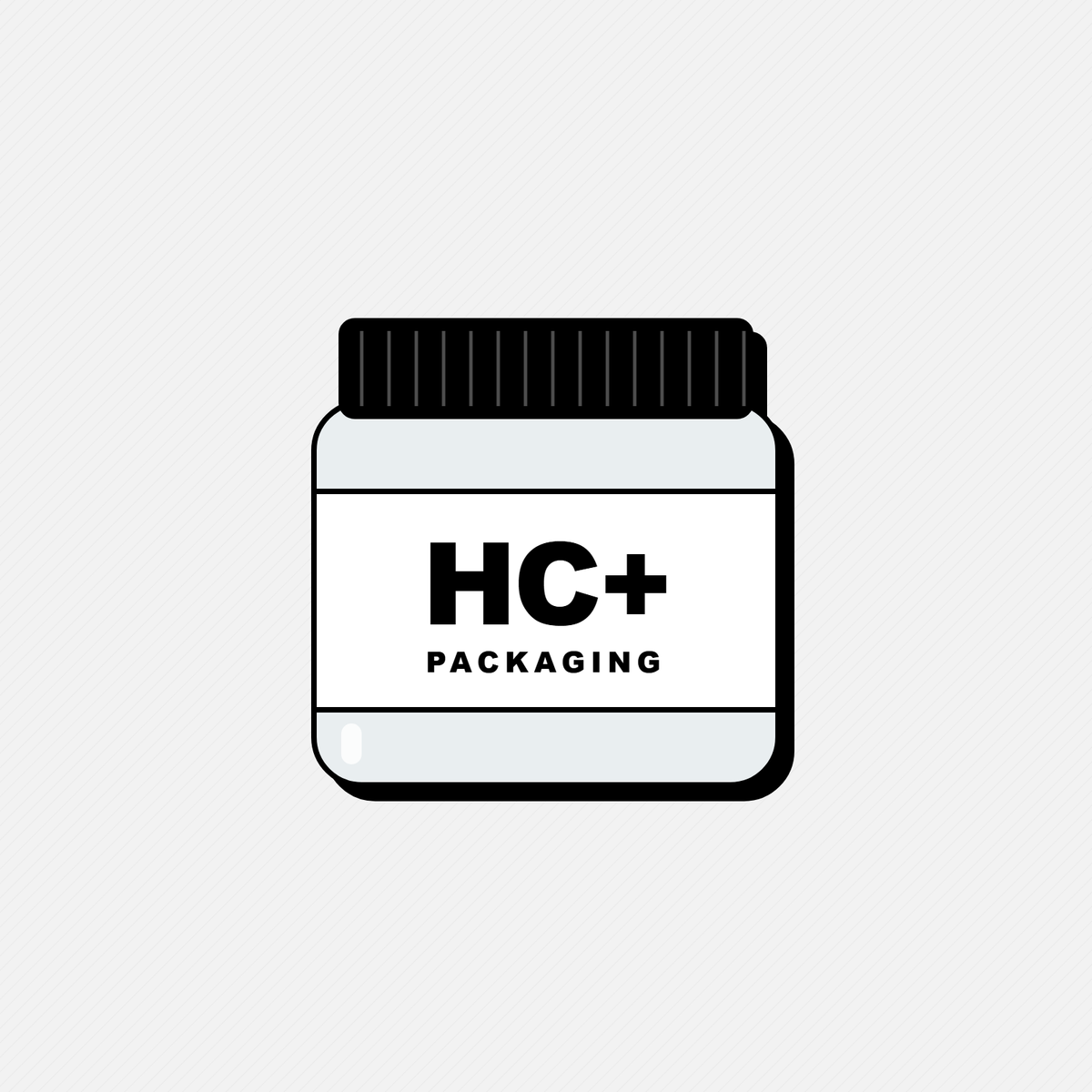 3oz Jar Labels with the HC Packaging Plus logo