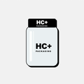 Jars with the HC Packaging Plus logo